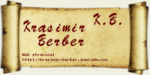 Krasimir Berber vizit kartica